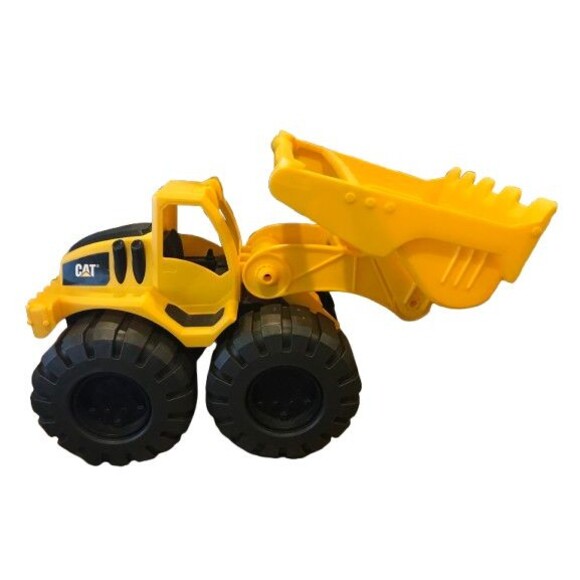 BULLDOZER • Caterpillar CAT Tough Tracks Construction Toy Yellow 7"x5" - Picture 2 of 7